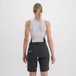 SPORTFUL Pantaloni scurți de ciclism fără bretele - GIARA W - negru