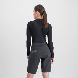 SPORTFUL Tricou de ciclism cu mânecă lungă - MERINO - negru