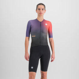 SPORTFUL Salopetă de ciclism - BOMBER - mov/negru