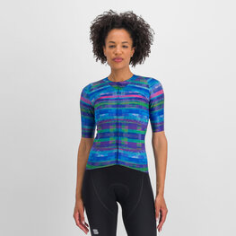SPORTFUL Tricou de ciclism cu mânecă scurtă - GLITCH BOMBER - albastru