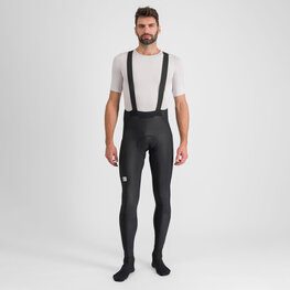 SPORTFUL Pantaloni de ciclism lungi cu bretele - BODYFIT PRO - negru