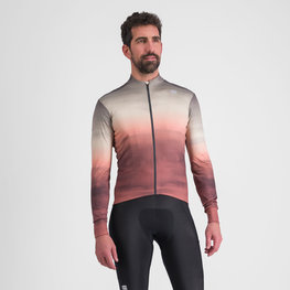 SPORTFUL Tricou de cilism pentru iarnă cu mânecă lungă - FLOW SUPERGIARA THERMAL - bej/maro
