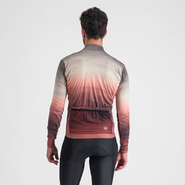SPORTFUL Tricou de cilism pentru iarnă cu mânecă lungă - FLOW SUPERGIARA THERMAL - bej/maro