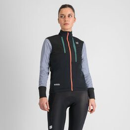 SPORTFUL Jachetă termoizolantă de ciclism - SUPERGIARA W - negru/albastru/mov