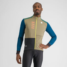 SPORTFUL Jachetă termoizolantă de ciclism - TEMPO - verde/albastru/gri/negru