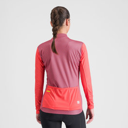 SPORTFUL Tricou de cilism pentru iarnă cu mânecă lungă - CHECKMATE THERMAL - roșu