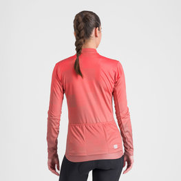 SPORTFUL Tricou de cilism pentru iarnă cu mânecă lungă - ROCKET THERMAL - roz