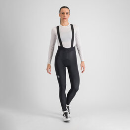SPORTFUL Pantaloni de ciclism lungi cu bretele - FIANDRE W - negru