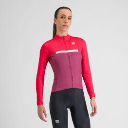 SPORTFUL Tricou de cilism pentru iarnă cu mânecă lungă - PISTA THERMAL W - roz