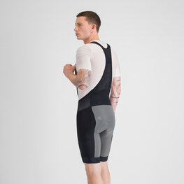 SPORTFUL Pantaloni scurți de ciclism cu bretele - SUPERGIARA 2 - gri/negru