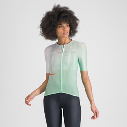 SPORTFUL Tricou de ciclism cu mânecă scurtă - LIGHT W - verde/alb