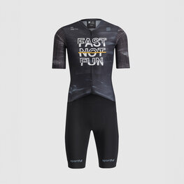 SPORTFUL Salopetă de ciclism - FAST NOT FUN - negru