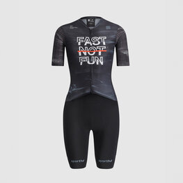 SPORTFUL Salopetă de ciclism - FAST NOT FUN W - negru