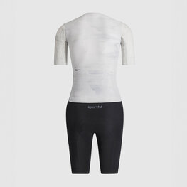 SPORTFUL Salopetă de ciclism - FAST NOT FUN W - alb/negru