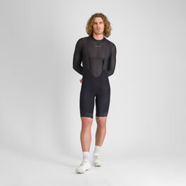 SPORTFUL Tricou de ciclism cu mânecă lungă - WINTER LAYER - negru