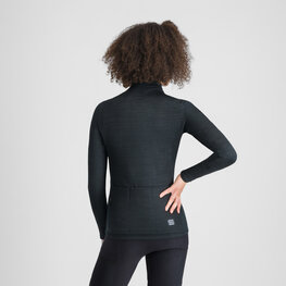 SPORTFUL Tricou de cilism pentru iarnă cu mânecă lungă - SUPERGIARA WOOL - negru