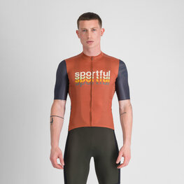 SPORTFUL Tricou de ciclism cu mânecă scurtă - SUPERGIARA 2 - portocaliu/albastru