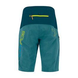 KARPOS Pantaloni scurți de ciclism fără bretele - RAPID BAGGY - albastru/verde