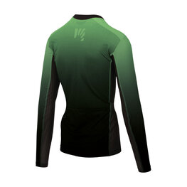 KARPOS Tricou de ciclism cu mânecă lungă de vară - JUMP - verde/negru