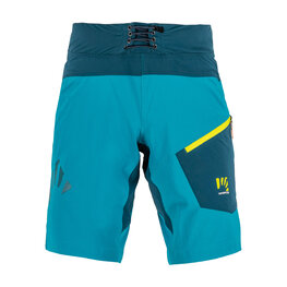 KARPOS Pantaloni scurți de ciclism fără bretele - VAL DI DENTRO - albastru