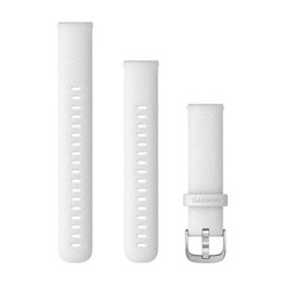 GARMIN curea - QUICK RELEASE 18 MM - alb/argintiu