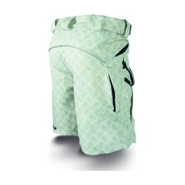 HAVEN Pantaloni scurți de ciclism fără bretele - CUBES - verde