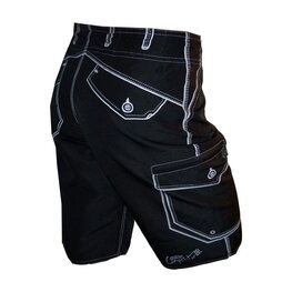 HAVEN Pantaloni scurți de ciclism fără bretele - COMPETITOR - negru/alb