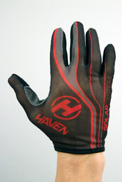 HAVEN Mănuși cu degete lungi de ciclism - SOLAR LONG - roșu