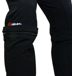 HAVEN Pantaloni de ciclism lungi fără bretele - ENDEAVOUR II - negru