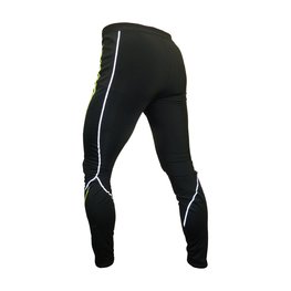 HAVEN Pantaloni de ciclism lungi fără bretele - ISOLEERA - negru/verde
