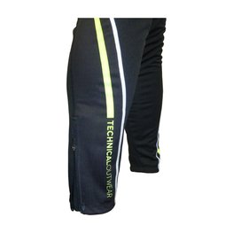 HAVEN Pantaloni de ciclism lungi fără bretele - ISOLEERA - negru/verde