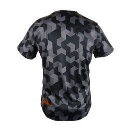 HAVEN Tricou de ciclism cu mânecă scurtă - CUBES NEO SHORT - negru/roșu