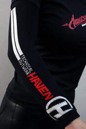 HAVEN Încălzitoare de braț pentru ciclism - SOFTIES - alb/negru