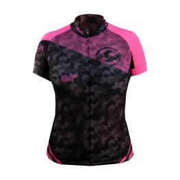 HAVEN Tricou de ciclism cu mânecă scurtă - SINGLETRAIL WOMEN - negru/roz