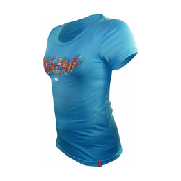 HAVEN Tricou de ciclism cu mânecă scurtă - AMAZON II SHORT - albastru/roz