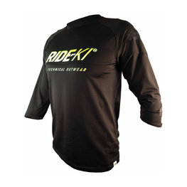 HAVEN Tricou de ciclism cu mânecă scurtă - RIDE-KI - negru/verde