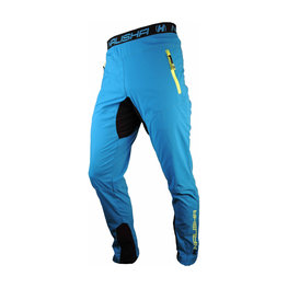 HAVEN Pantaloni de ciclism lungi fără bretele - NALISHA LONG - albastru/galben