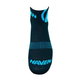 HAVEN Șosete clasice de ciclism - LITE SILVER NEO 2PAK - negru/albastru