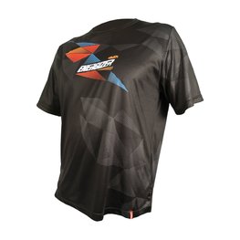 HAVEN Tricou de ciclism cu mânecă scurtă - ENERGIZER CRAZY SHORT - negru/roșu/albastru