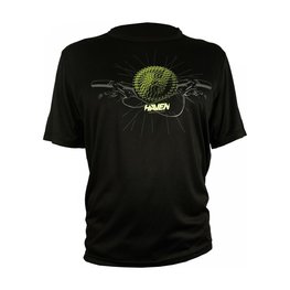HAVEN Tricou de ciclism cu mânecă scurtă - NAVAHO II SHORT - negru/verde