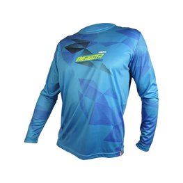HAVEN Tricou de ciclism cu mânecă lungă de vară - ENERGIZER CRAZY LONG - albastru