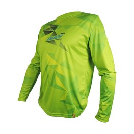 HAVEN Tricou de ciclism cu mânecă lungă de vară - ENERGIZER CRAZY LONG - verde