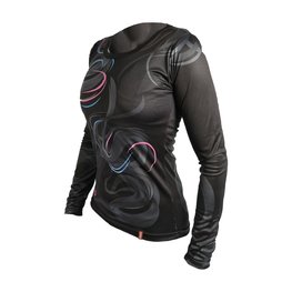 HAVEN Tricou de ciclism cu mânecă lungă de vară - ENERGY CRAZY LONG - negru