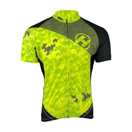 HAVEN Tricou de ciclism cu mânecă scurtă - SINGLETRAIL NEO - verde/negru