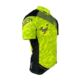 HAVEN Tricou de ciclism cu mânecă scurtă - SINGLETRAIL NEO - verde/negru