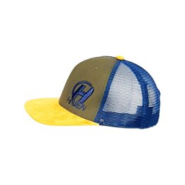 HAVEN Șapcă de ciclism - TRUCKER - gri/maro