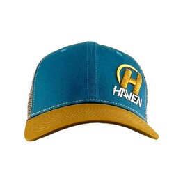 HAVEN Șapcă de ciclism - TRUCKER - albastru/maro