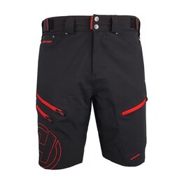 HAVEN Pantaloni scurți de ciclism fără bretele - NAVAHO SHORTY - roșu/negru