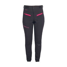 HAVEN Pantaloni de ciclism lungi fără bretele - FACTORY AIR - negru/roz