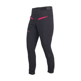 HAVEN Pantaloni de ciclism lungi fără bretele - FACTORY AIR - negru/roz